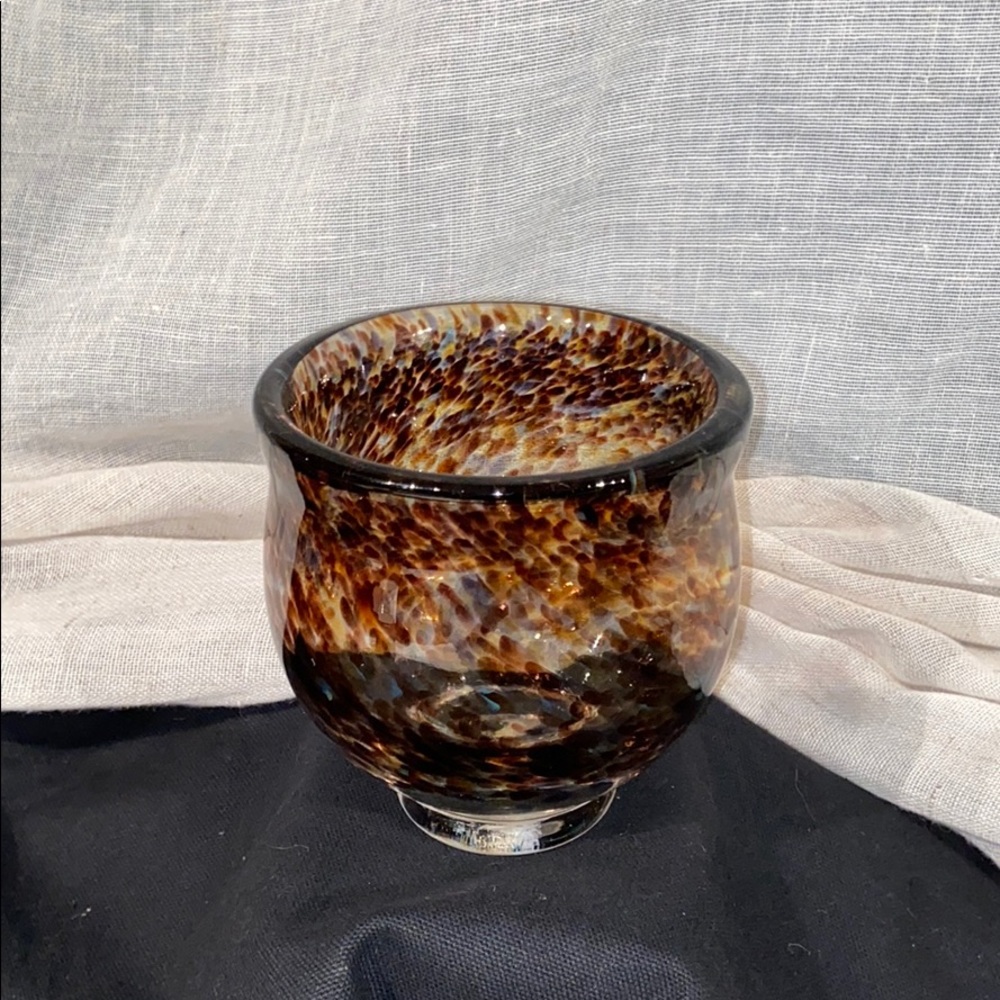 FOSTORIA IMPRESSION GLASS VASE - Picture 4 of 7